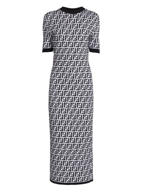 fendi white logo dress|Fendi logo dress price.